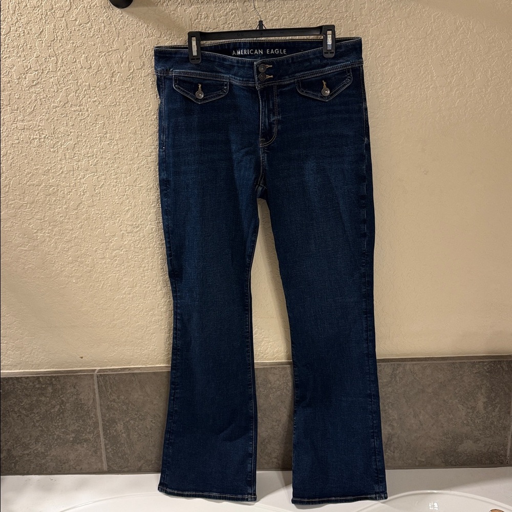 American Eagle Next Level Low-Rise Kick Bootcut Jeans - Picture 7 of 9